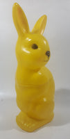 Vintage Mid Century Regal Bunny Rabbit 10" Tall Yellow Plastic Mold Made in Canada