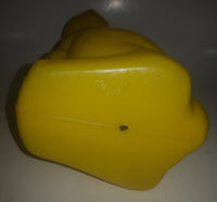 Vintage Mid Century Regal Bunny Rabbit 10" Tall Yellow Plastic Mold Made in Canada