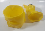 Vintage Mid Century Regal Bunny Rabbit 10" Tall Yellow Plastic Mold Made in Canada