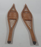 Vintage Wilf Taylor Whitehorse Yukon Hand Crafted Miniature Small 17" Long Snow Shoes Pair