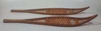 Vintage Wilf Taylor Whitehorse Yukon Hand Crafted Miniature Small 17" Long Snow Shoes Pair