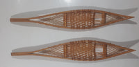 Vintage Wilf Taylor Whitehorse Yukon Hand Crafted Miniature Small 17" Long Snow Shoes Pair