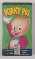 1992 Celebrity Home Entertainment Porky Pig 4 Favorite Cartoon Classics Movie VHS Video Cassette Tape with Case