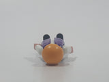 1992 Geobra Playmobil Small Blonde Girl Child Green Pants White Shirt with Purple Vest 2 1/8" Tall Toy Figure