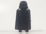 2004 Geobra Playmobil Pirate with Hook Hand Black Hair and Beard Red and Black Clothes Black Cape 2 3/4" Tall Toy Figure