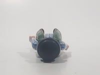 1994 Geobra Playmobil Black Hair Blue Pants White Blue and Grey Plaid Shirt with Olive Green Vest 2 3/4" Tall Toy Figure