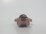 Geobra Playmobil Brown Hair Brown Robe 2 3/4" Tall Toy Figure