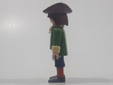 2006 Geobra Playmobil Brown Hair Blue Pants Green Top 2 3/4" Tall Toy Figure