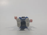 1992 Geobra Playmobil Black Hair Black Pants Light Blue and Grey Z Shirt with Blue Vest Rock Star Style 2 3/4" Tall Toy Figure