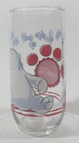 1999 Coca Cola Polar Bear and Paw Prints 5 3/4" Tall Glass Cup