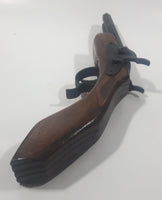 Vintage Parris 5891 Double Barrel Flint Lock Pistol Wood and Metal Replica Toy Cap Gun Made in U.S.A.