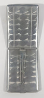 Vintage Black Striped Metal Cigarette Case Holder