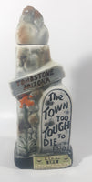 Vintage 1970 Jim Beam Kentucky Whisky Tombstone Arizona The Town Too Tough To Die 1878  11 3/4" Tall Ceramic Decanter Bottle