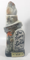 Vintage 1970 Jim Beam Kentucky Whisky Tombstone Arizona The Town Too Tough To Die 1878  11 3/4" Tall Ceramic Decanter Bottle