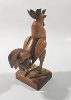 Rooster Chicken 6 1/2" Tall Wood Sculpture Ornament