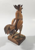 Rooster Chicken 6 1/2" Tall Wood Sculpture Ornament