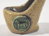 Vintage 1950s Irish Leat Coroin Dog Coin 4" Tall Ceramic Tobacco Pipe Rest