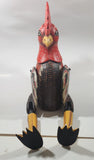 Rooster Chicken Hand Painted Large 21" Tall Carved Wood Sculpture Shelf Sitter with Moving Leg Joints