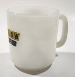 Rare Vintage Glasbake Yellow Cab 3 1/2" Tall White Milk Glass Coffee Mug Cup