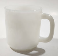 Rare Vintage Glasbake Yellow Cab 3 1/2" Tall White Milk Glass Coffee Mug Cup