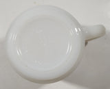 Rare Vintage Glasbake Yellow Cab 3 1/2" Tall White Milk Glass Coffee Mug Cup