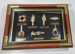 Ship Nautical Knots Wood Cased Shadow Box 10 1/4" x 14 1/4"