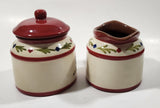 Avon Rooster Chicken Themed Ceramic Creamer Sugar Bowl with Lid