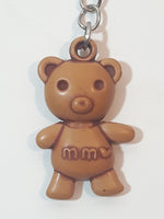 MM Brown Teddy Bear Key Chain Ring