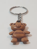 MM Brown Teddy Bear Key Chain Ring