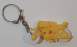 Yellow Plastic Motorcycle Key Chain Ring