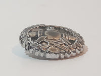 Vintage Pipeline Troops of the Republic of Armenia in Vladivostok Silver Tone Metal Collar Shoulder Military Badge Insignia