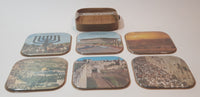 Vintage Souvenir of Jerusalem Drink Coaster Set of 6