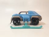 Kinder Surprise VDD05 Blue and Grey 4" Long Plastic Toy Car Vehicle with Fold Out Skis