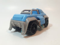 Kinder Surprise VDD05 Blue and Grey 4" Long Plastic Toy Car Vehicle with Fold Out Skis