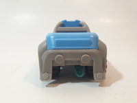 Kinder Surprise VDD05 Blue and Grey 4" Long Plastic Toy Car Vehicle with Fold Out Skis