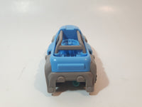 Kinder Surprise VDD05 Blue and Grey 4" Long Plastic Toy Car Vehicle with Fold Out Skis