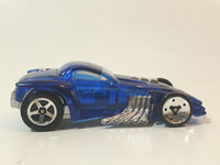 2006 Hot Wheels 2005 X‑Raycers Burl-Esque Translucent Blue Die Cast Toy Car Vehicle