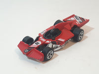 2019 Hot Wheels Track Builder Formula Flashback Red Die Cast Toy Race Car Vehicle