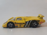 1998 Hot Wheels Flyin' Aces Sol-Aire CX-4 Yellow Die Cast Toy Car Vehicle Opening Rear Hood