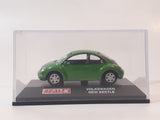 Real-X Volkswagen New Beetle Green 1/72 Scale Die Cast Toy Car Vehicle in Display Case