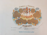 Vintage H. Upmann Habana Cuban Cigars Cardboard Box