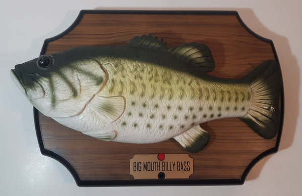 1999 Gemmy Big Mouth Billy Bass Singing Moving Fish On Plaque Novelty Collectible No Adapter Battery Tested Working