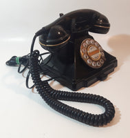 1993 InterTan Model No. T-944 Black Push Button Rotary Style Black Telephone