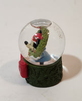 2011 JC Penny Disney Mickey Mouse Christmas Miniature 2 1/2" Tall Resin Snow Globe