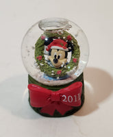 2011 JC Penny Disney Mickey Mouse Christmas Miniature 2 1/2" Tall Resin Snow Globe