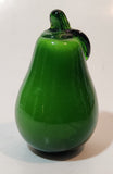 Vintage Art Glass Fruit Green Pear 4 1/2" Tall Ornament