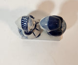 Vintage Delft Blue Holland Hand Painted Kissing Couple Boy and Girl 3 3/4" Tall Figurine