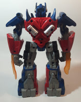 2009 Hasbro Transformers Optimus Prime Talking and Light Up Eyes 11" Tall Toy Action Figure