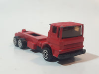 Unknown Brand COE Semi Truck Red Die Cast Toy Car Vehicle