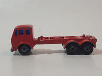 Vintage 1976 Lesney Matchbox Superfast No. 42 Mercedes Container Truck Red Sea Land Die Cast and Plastic Toy Car Vehicle